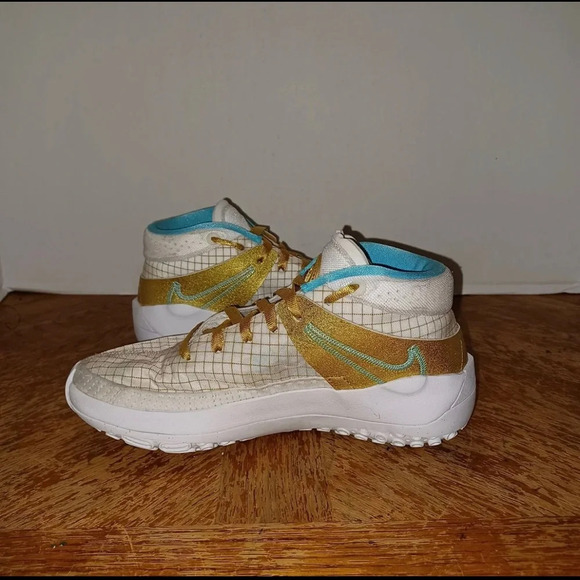 Nike KD 13 'EYBL' White Gold Shoes K Durant DA0895-102 M Size 4 W 5.5 (299 Box34 - Picture 4 of 10